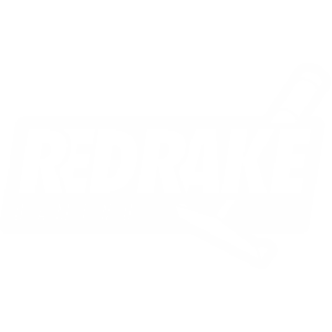 Red rake logo.